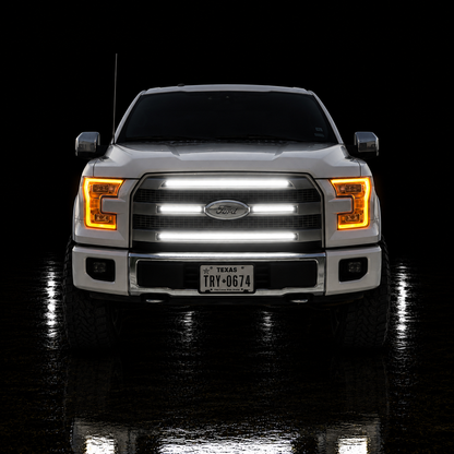 2015-2017 Ford F150 LED “Ghost” Grille Light Kit – Platinum, 6500 K White, IP67 Waterproof