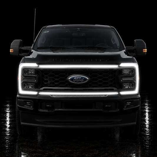 2023-2026 Ford Super Duty “Ghost” LED Grille Light Kit – F-250/F-350/F-450/F-550, IP67, Plug-and-Play Ready