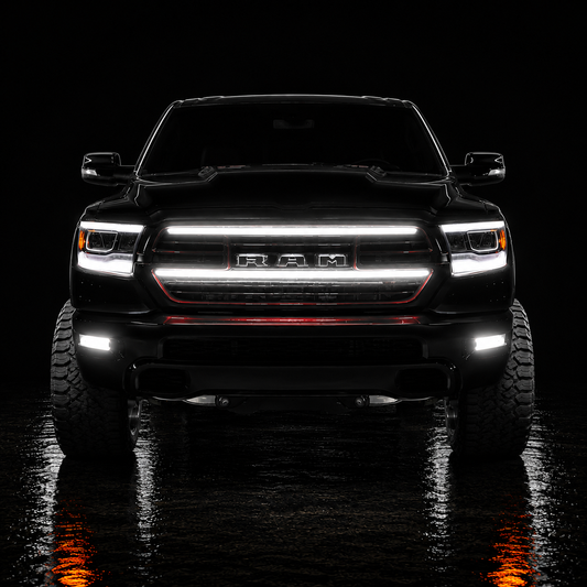 2019-2023 Ram 1500 Laramie (5th Gen) LED Grille Light Kit – IP67, Plug-and-Play Ready Accent Bar