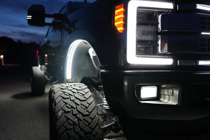 Fender-Well “Ghost” LED Light Kit – 4-Piece, Fits U.S. Full-Size Trucks w/ Plastic Liners, IP68, T52 Aluminum