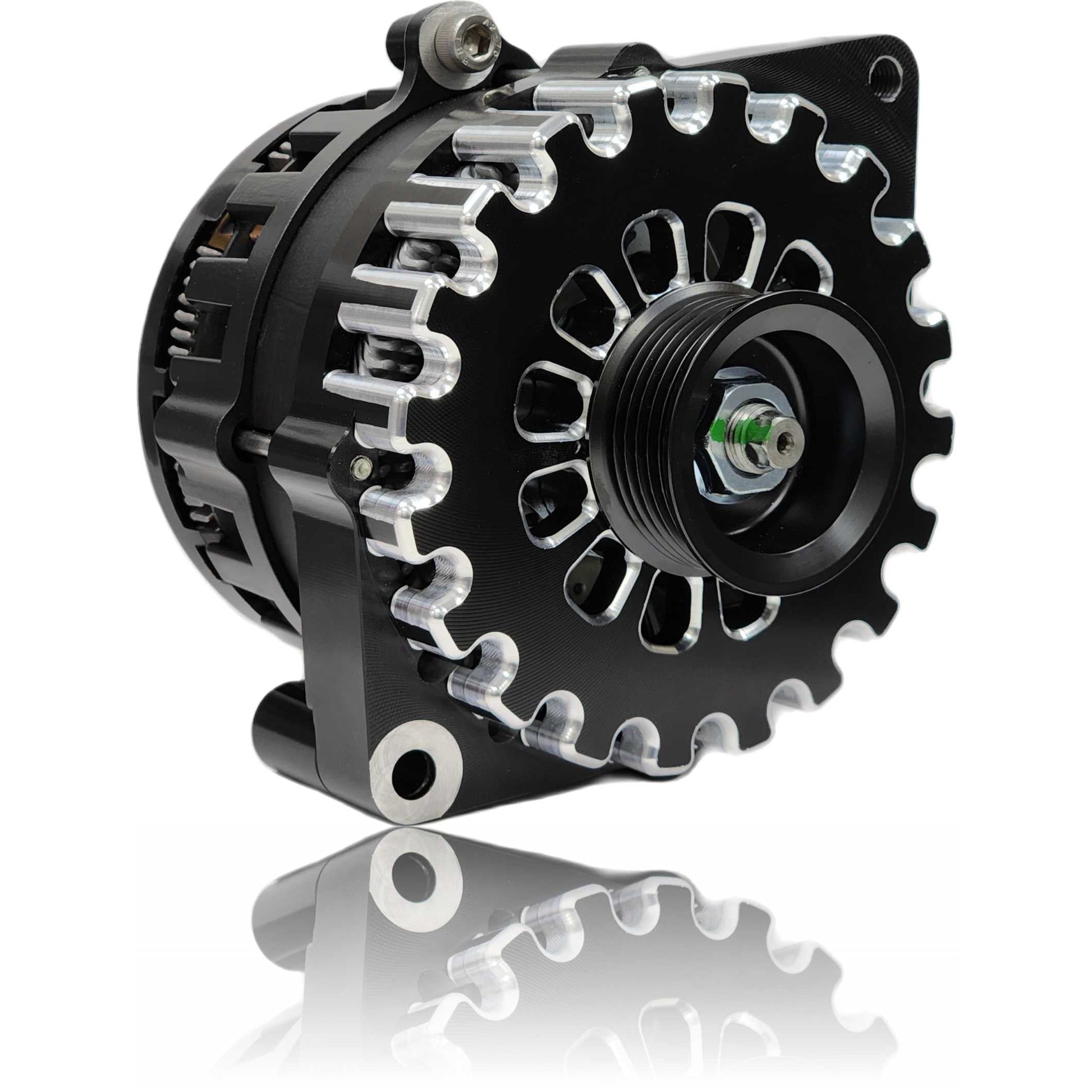 E Series Billet 250A alt - Fits 6/12 CS144 - BLACK finish | B7864250B | by: Mechman @ the lowest price of $524.00
