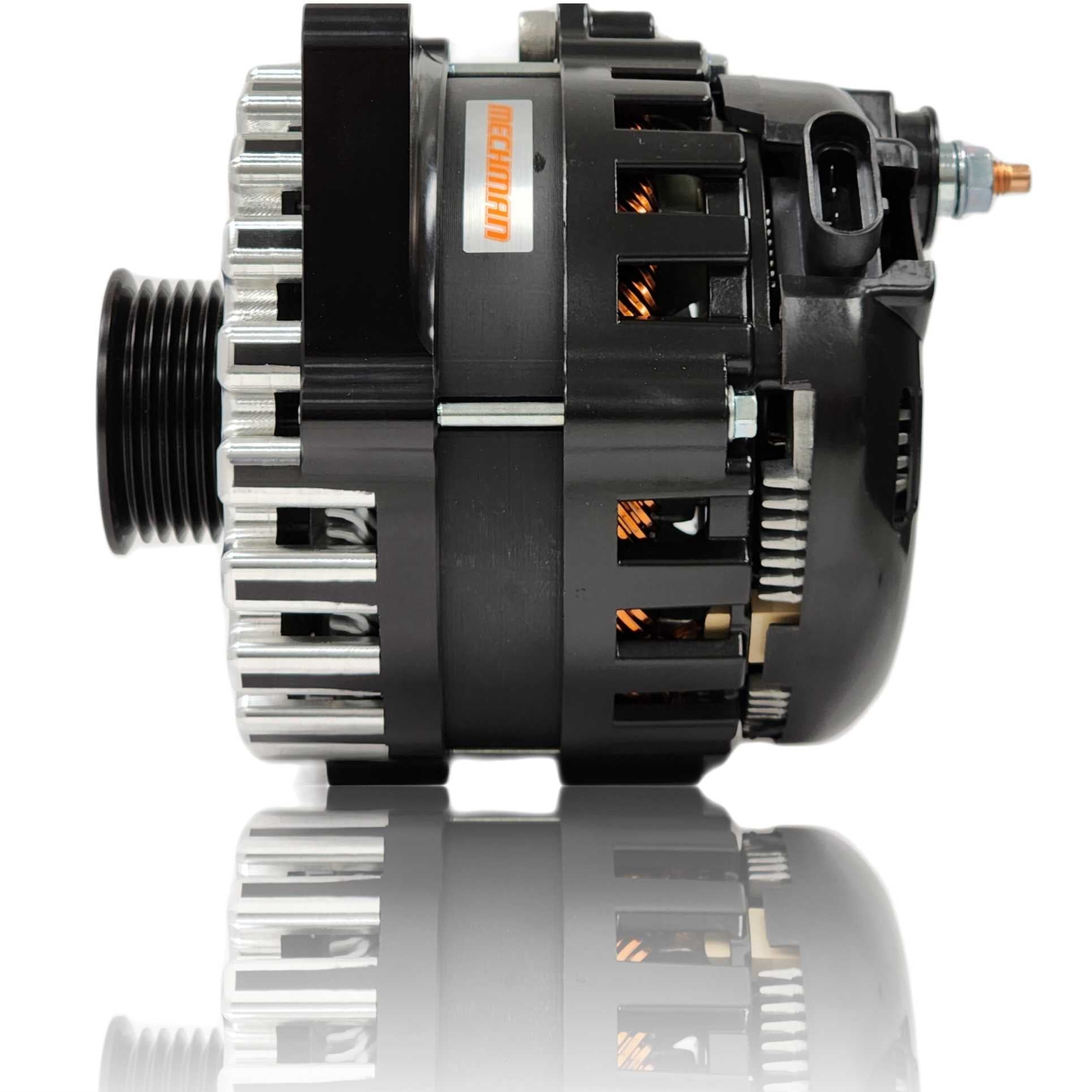 E Series Billet 250A alt - Fits 6/12 CS144 - BLACK finish | B7864250B | by: Mechman @ the lowest price of $524.00