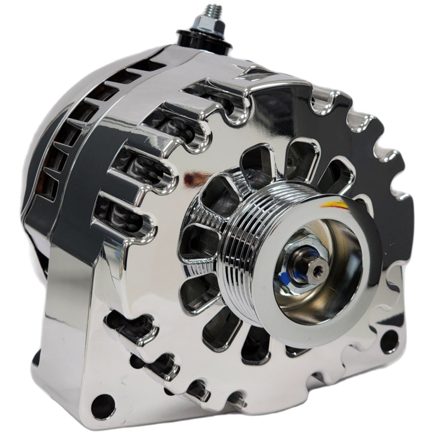 Billet Polished 170 amp racing alternator GM truck LS engine swap | B8206170P | by: Mechman @ the lowest price of $459.00