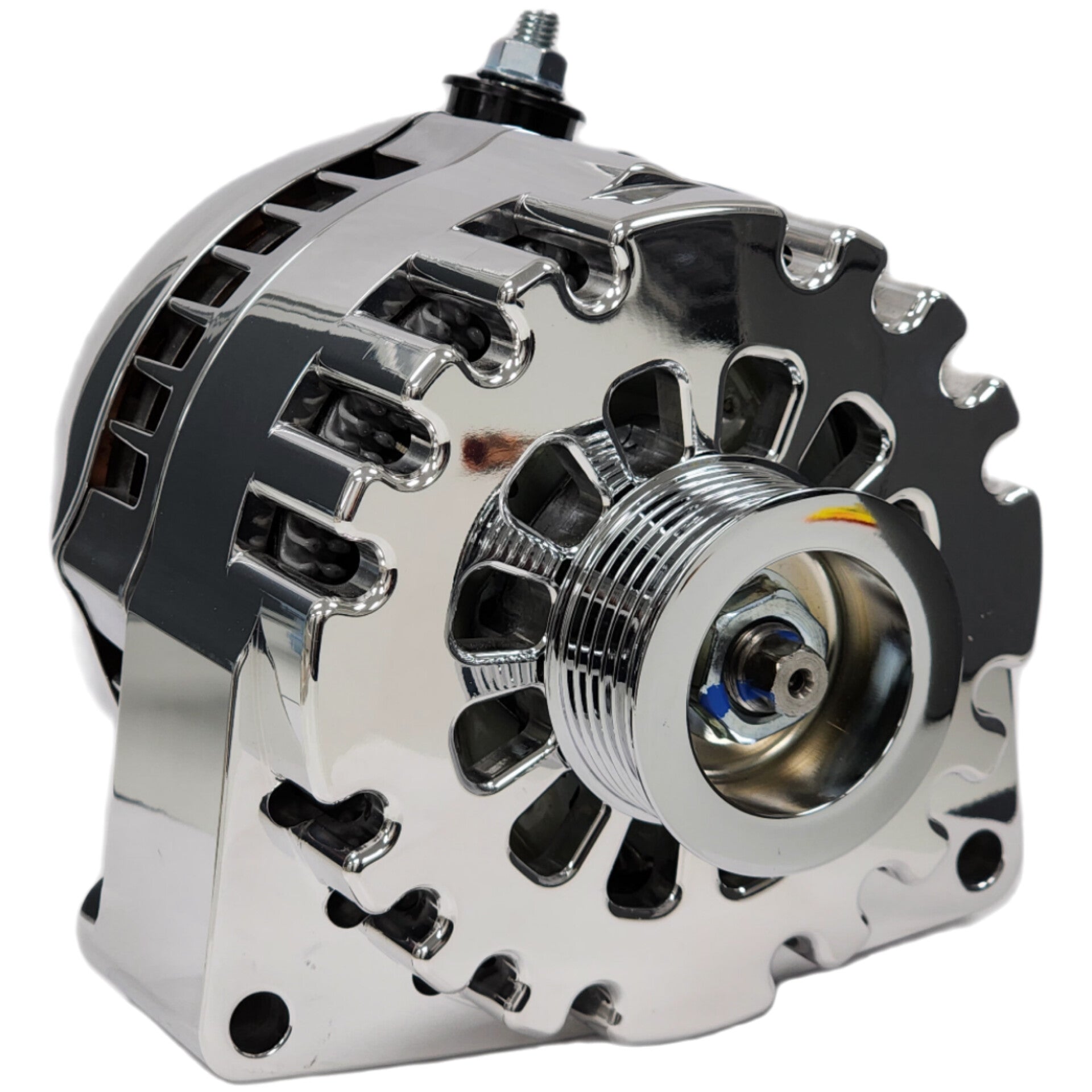 Billet Polished 170 amp racing alternator GM truck LS engine swap | B8206170P | by: Mechman @ the lowest price of $459.00
