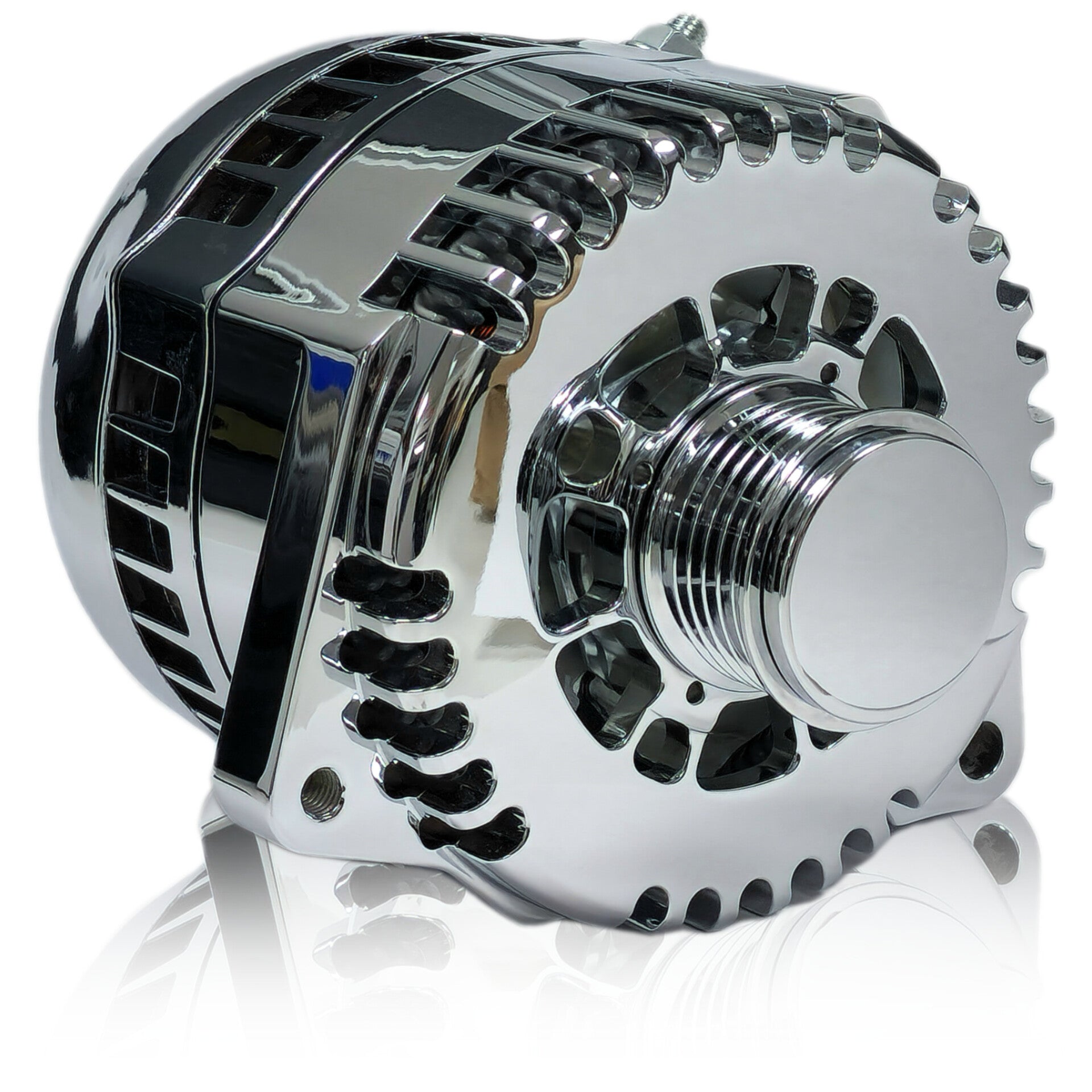 Billet 240A racing alternator 88-95 GM truck mount - Polished | B81657240P | by: Mechman @ the lowest price of $550.00