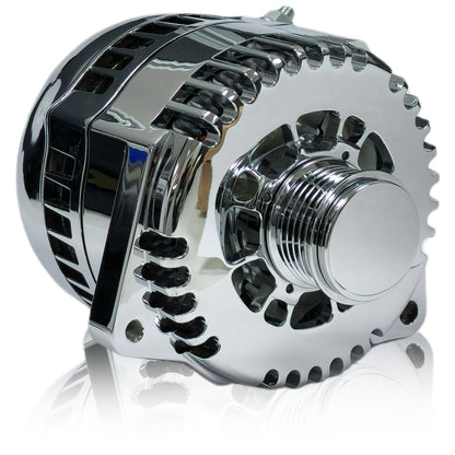 Billet 240A racing alternator 88-95 GM truck mount - Polished | B81657240P | by: Mechman @ the lowest price of $550.00