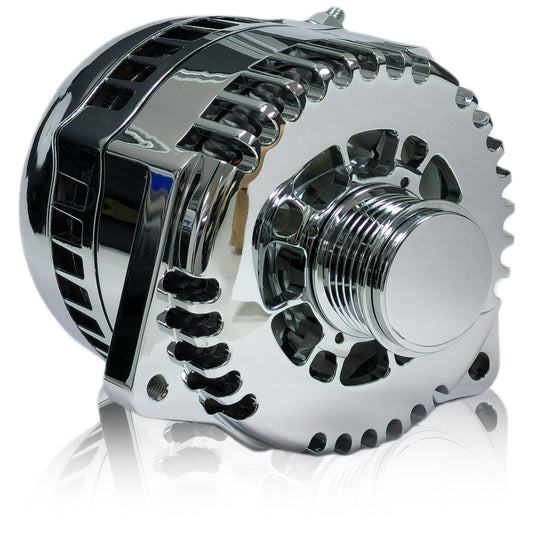 Billet 240A racing alternator 88-95 GM truck mount - Polished | B81657240P | by: Mechman @ the lowest price of $550.00