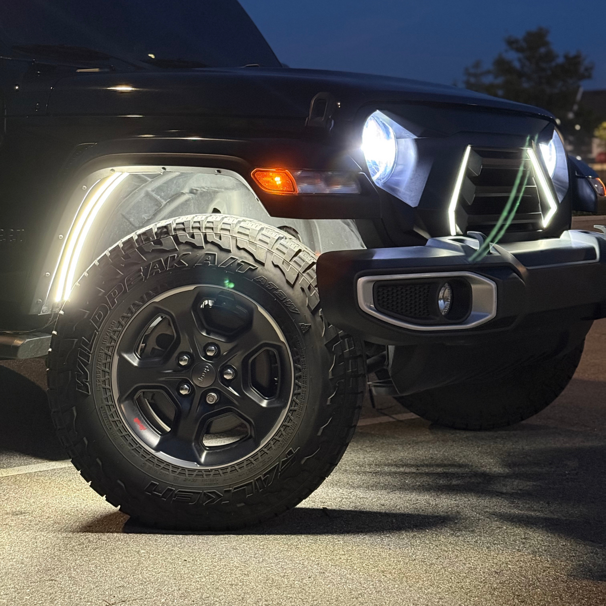 2020-2026 Jeep Gladiator JT Fender-Well “Ghost” LED Light Kit – 4-Piece, T52 Aluminum, IP67