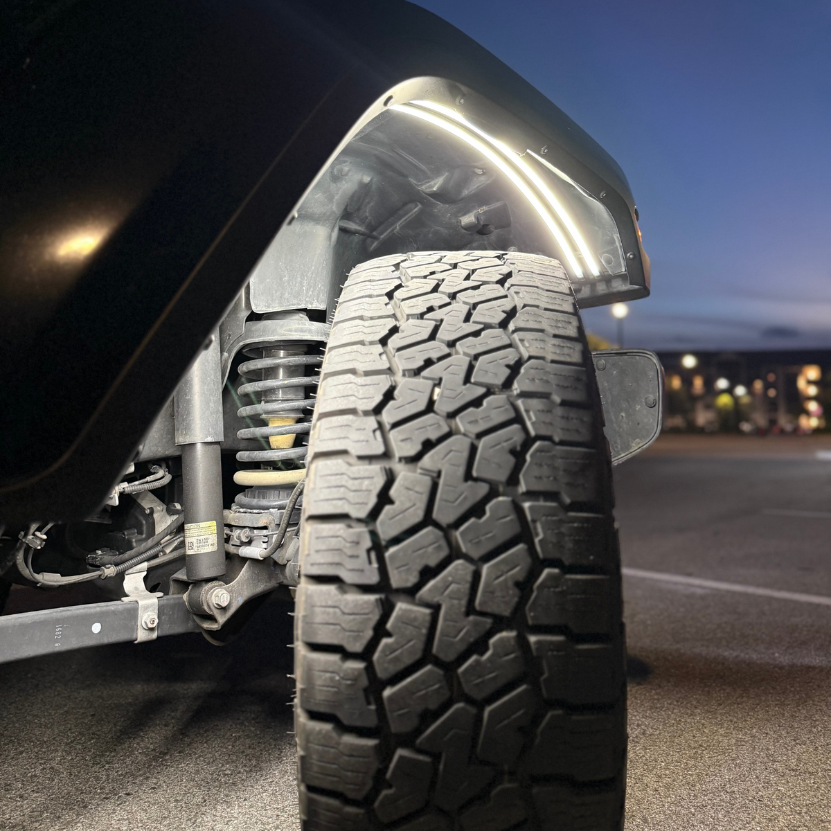 2020-2026 Jeep Gladiator JT Fender-Well “Ghost” LED Light Kit – 4-Piece, T52 Aluminum, IP67
