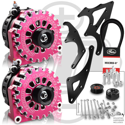 Mechman 800 Amp Pink Dual Alternator Kit for 2014 - 2020 GM Trucks