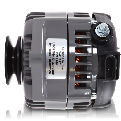 Marine 170 amp high output alternator for Ski / Wake Board Boats with 12SI 6.61 inch bolt pattern - V-Belt Pulley | M7127170 | by: Mechman @ the lowest price of $519.00