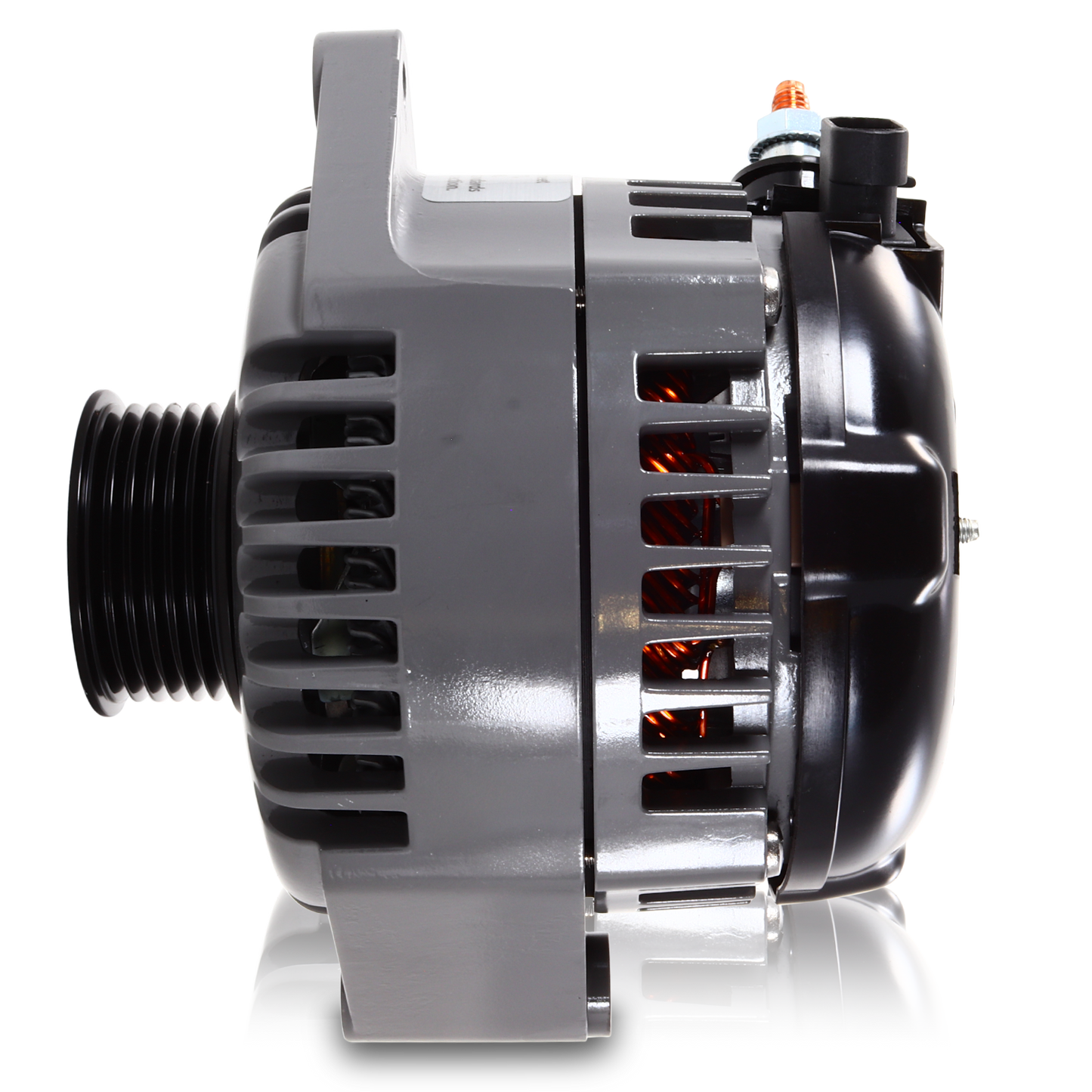 Marine 170 amp high output alternator for Ski / Wake Board Boats with 12SI 6.61 inch bolt pattern 6-Grove Serpentine Pulley | M7294170 | by: Mechman @ the lowest price of $519.00
