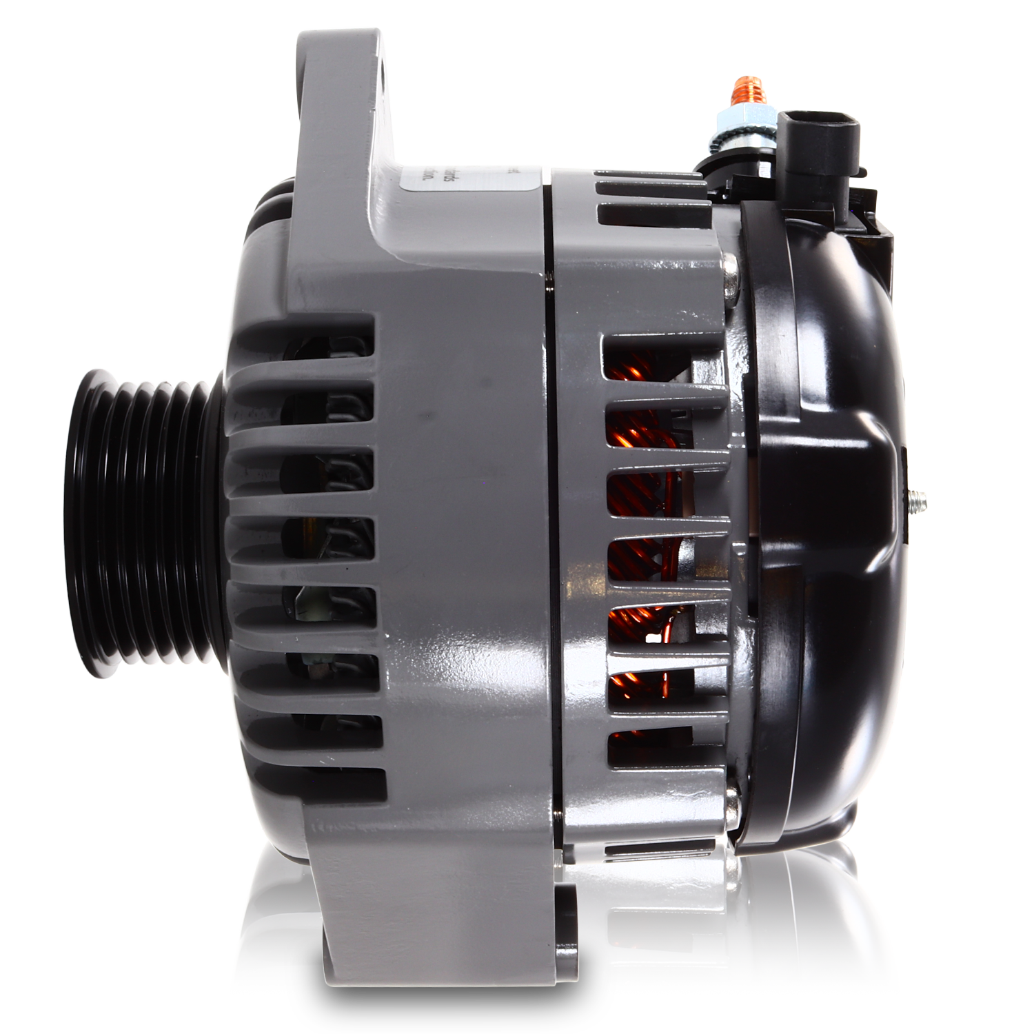 Marine 170 amp high output alternator for Ski / Wake Board Boats with 12SI 6.61 inch bolt pattern 6-Grove Serpentine Pulley | M7294170 | by: Mechman @ the lowest price of $519.00