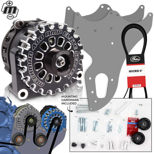 Mechman 400 Amp Black Dual Alternator Kit for 1999 - 2013 GM Trucks | D202 | by: Mechman @ the lowest price of $1199.00