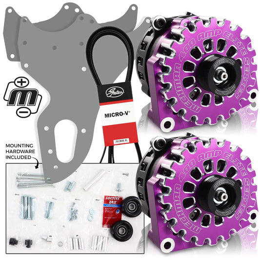 Mechman 800 Amp Purple Dual Alternator Kit for 2005 - 2013 GM Trucks | D205PU | by: Mechman @ the lowest price of $1599.00