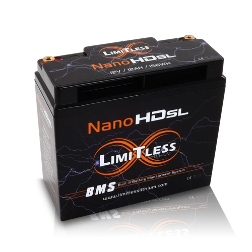 Nano -HD SL 12AH Motorcycle / Power sports Battery (BCI 20 Case)