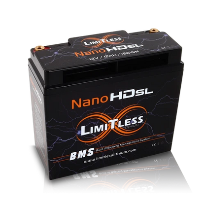 Nano -HD SL 12AH Motorcycle / Power sports Battery (BCI 20 Case)