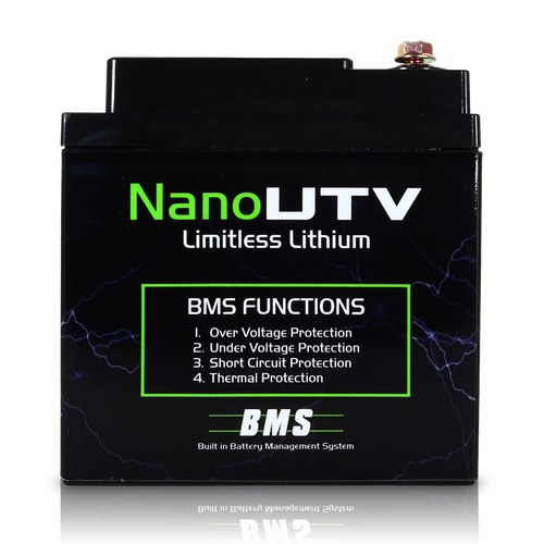 Nano - UTV / Power sports Battery With 3.5A Battery Maintainer