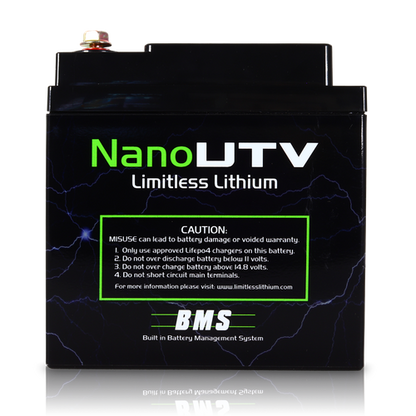 Nano - UTV / Power sports Battery With 3.5A Battery Maintainer