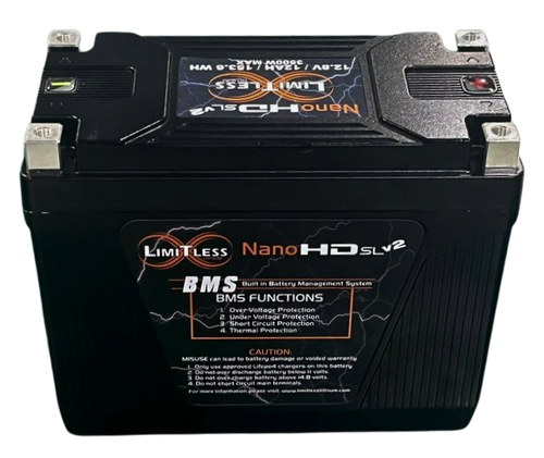 Nano -HD SLv2 12AH Motorcycle / Power sports Battery (BCI 20 Case)