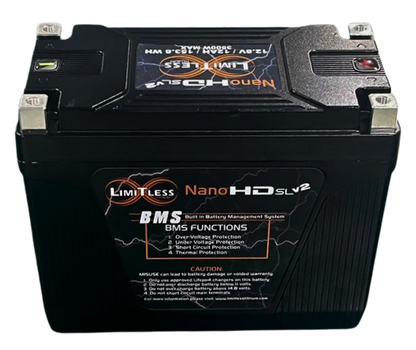 Nano -HD SLv2 12AH Motorcycle / Power sports Battery (BCI 20 Case)