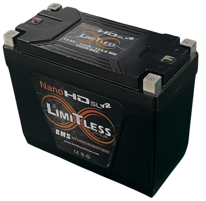 Nano -HD SLv2 12AH Motorcycle / Power sports Battery With 3.5A Battery Maintainer (BCI 20 Case)