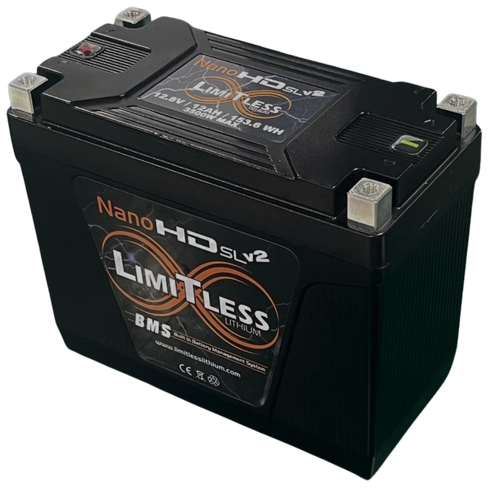 Nano -HD SLv2 12AH Motorcycle / Power sports Battery (BCI 20 Case)