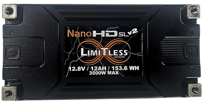 Nano -HD SLv2 12AH Motorcycle / Power sports Battery With 3.5A Battery Maintainer (BCI 20 Case)