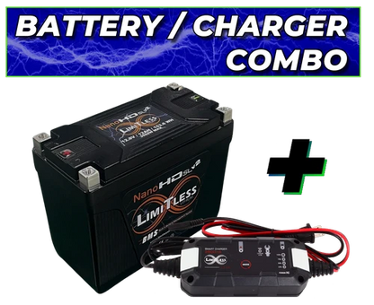 Nano -HD SLv2 12AH Motorcycle / Power sports Battery With 3.5A Battery Maintainer (BCI 20 Case)