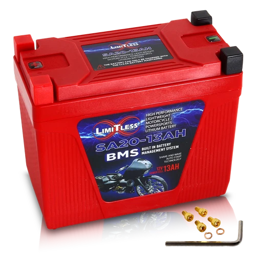 Shake Awake 20 Case 13AH Smart Motorcycle battery