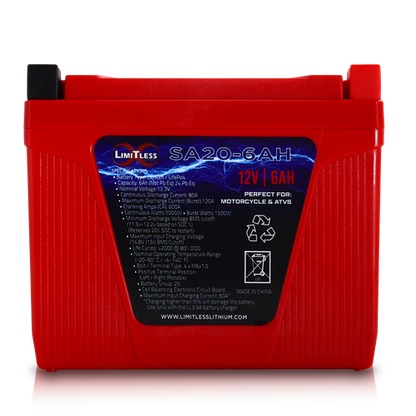 Shake Awake 20 Case 6Ah Smart Motorcycle battery