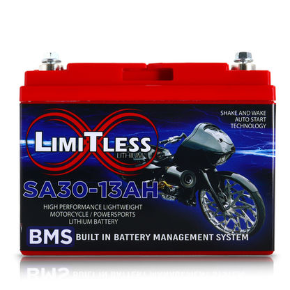 Shake Awake 30 Case 13Ah Smart Motorcycle battery