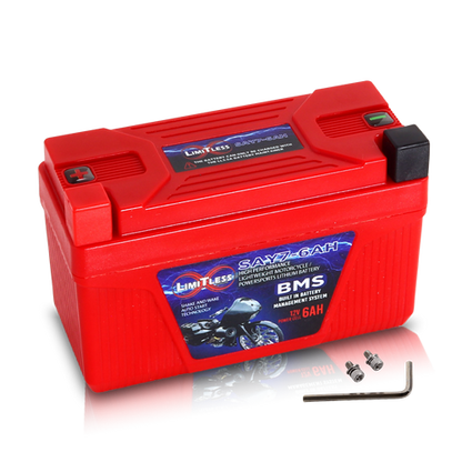 Shake Awake Y7 Case  6Ah Smart Motorcycle battery With 3.5A Battery Maintainer