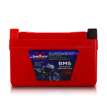 Shake Awake Y7 Case  6Ah Smart Motorcycle battery