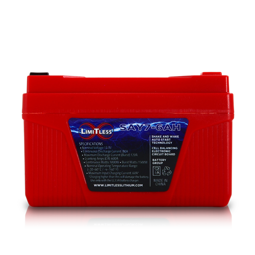 Shake Awake Y7 Case  6Ah Smart Motorcycle battery