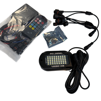 Rockglow-X | LED Rock Lights | 57 CHIP RGBW | 219 Chip White
