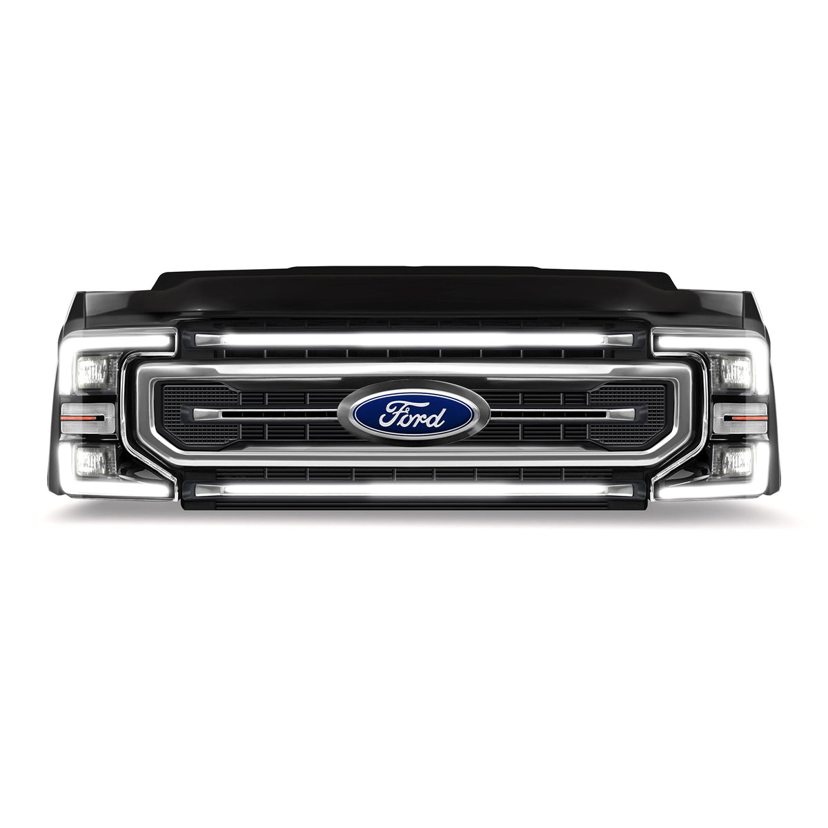 2021-2022 Ford F-250/F-350/F-450/F-550 LED Grille Light Kit – Non-High-Flow, KR/STX/XLT/Platinum, IP67