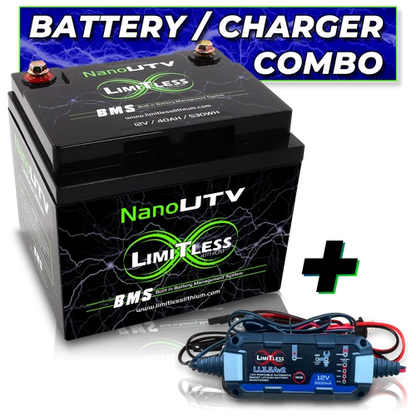 Nano - UTV / Power sports Battery With 3.5A Battery Maintainer