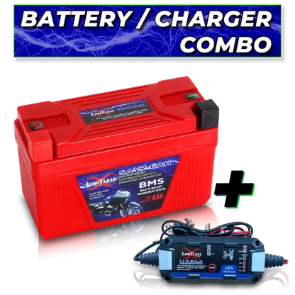 Shake Awake Y7 Case  6Ah Smart Motorcycle battery With 3.5A Battery Maintainer