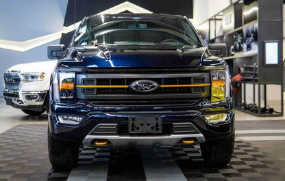 2021-2023 Ford F150 Tremor LED Grille Light Kit – White DRL Strip, IP67, Plug-and-Play Ready