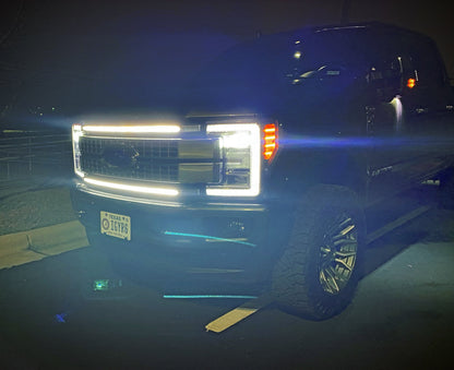 2017-2019 Ford F-250/F-350/F-450/F-550 “Ghost” LED Grille Light Kit – KR,LARIAT,XLT, XL, IP67