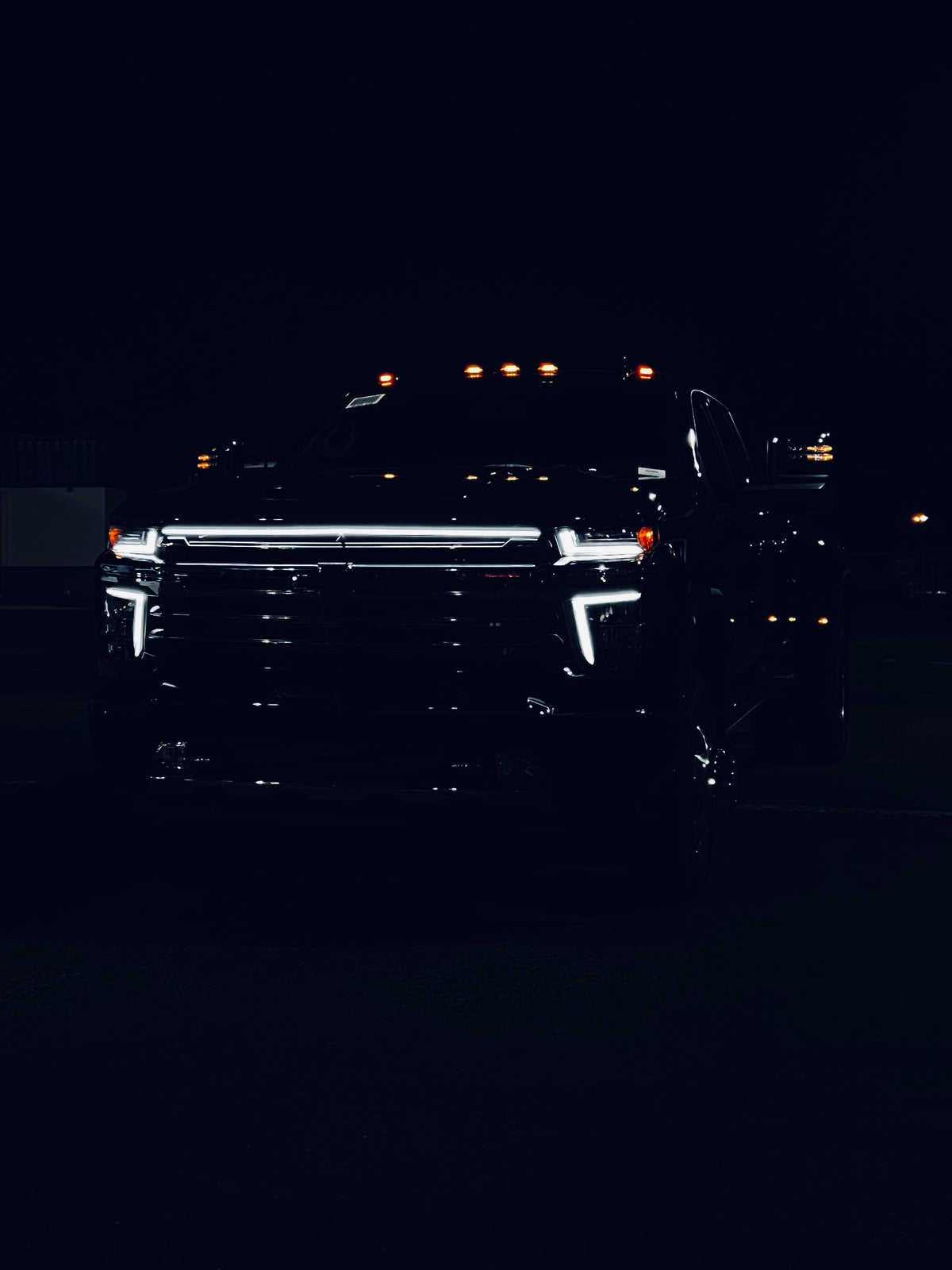 2021-2023 Chevy Silverado 2500/3500 LT LED “Power” Grille Bar – IP67, Bolt-On, Black or Silver Frame