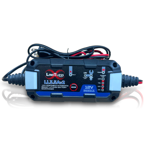 Shake Awake Y7 Case  6Ah Smart Motorcycle battery With 3.5A Battery Maintainer